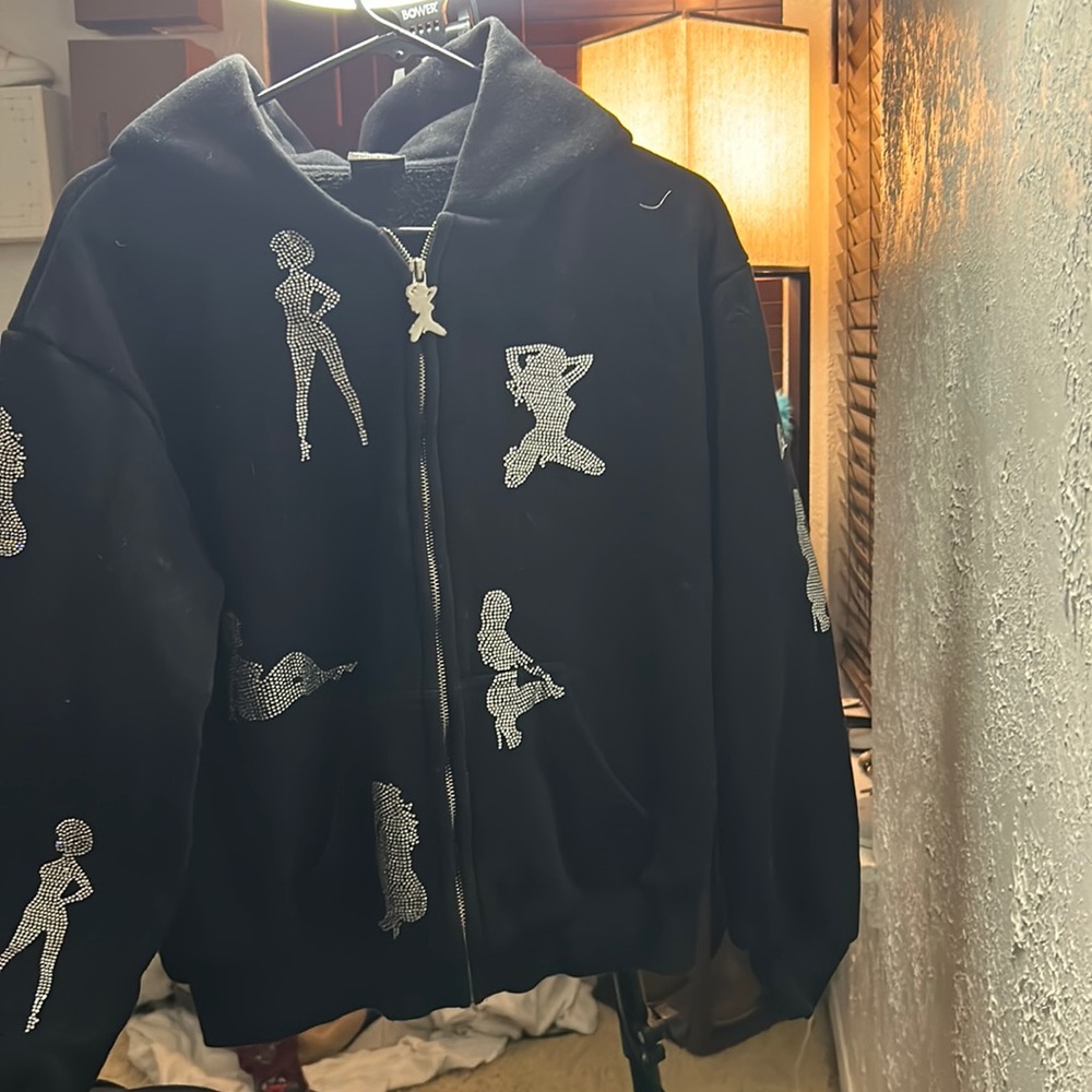 Black rhinestone jacket